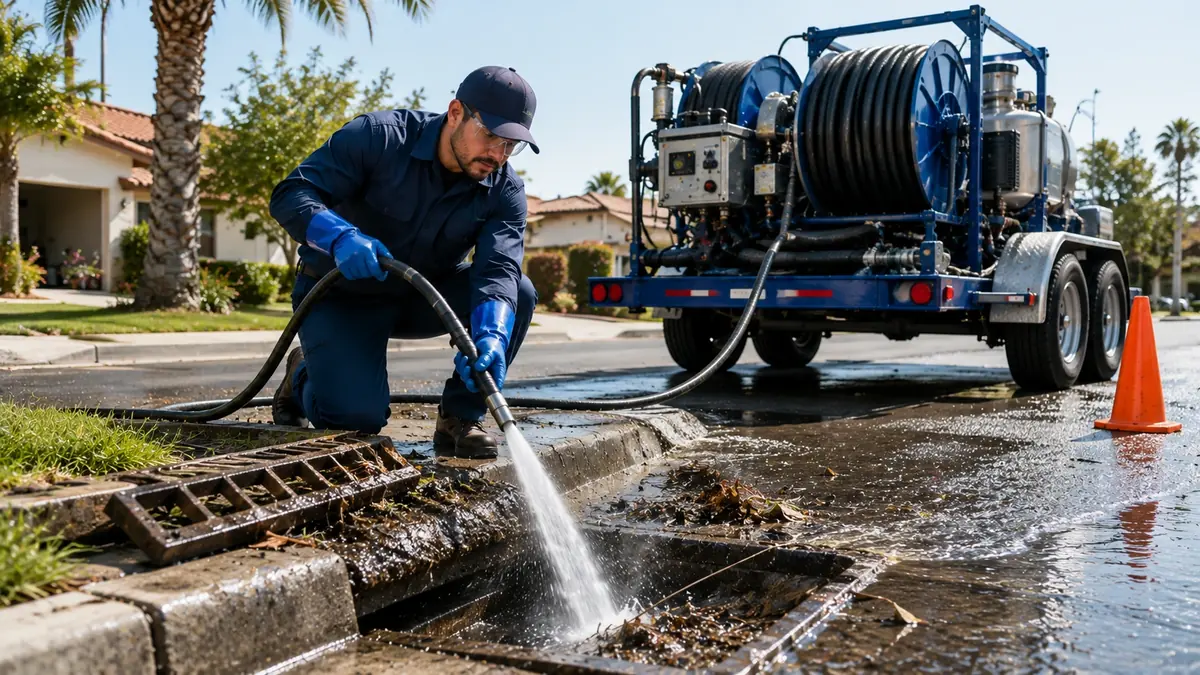 Storm Drain Hydro Jet Cleaning in Playa Vista